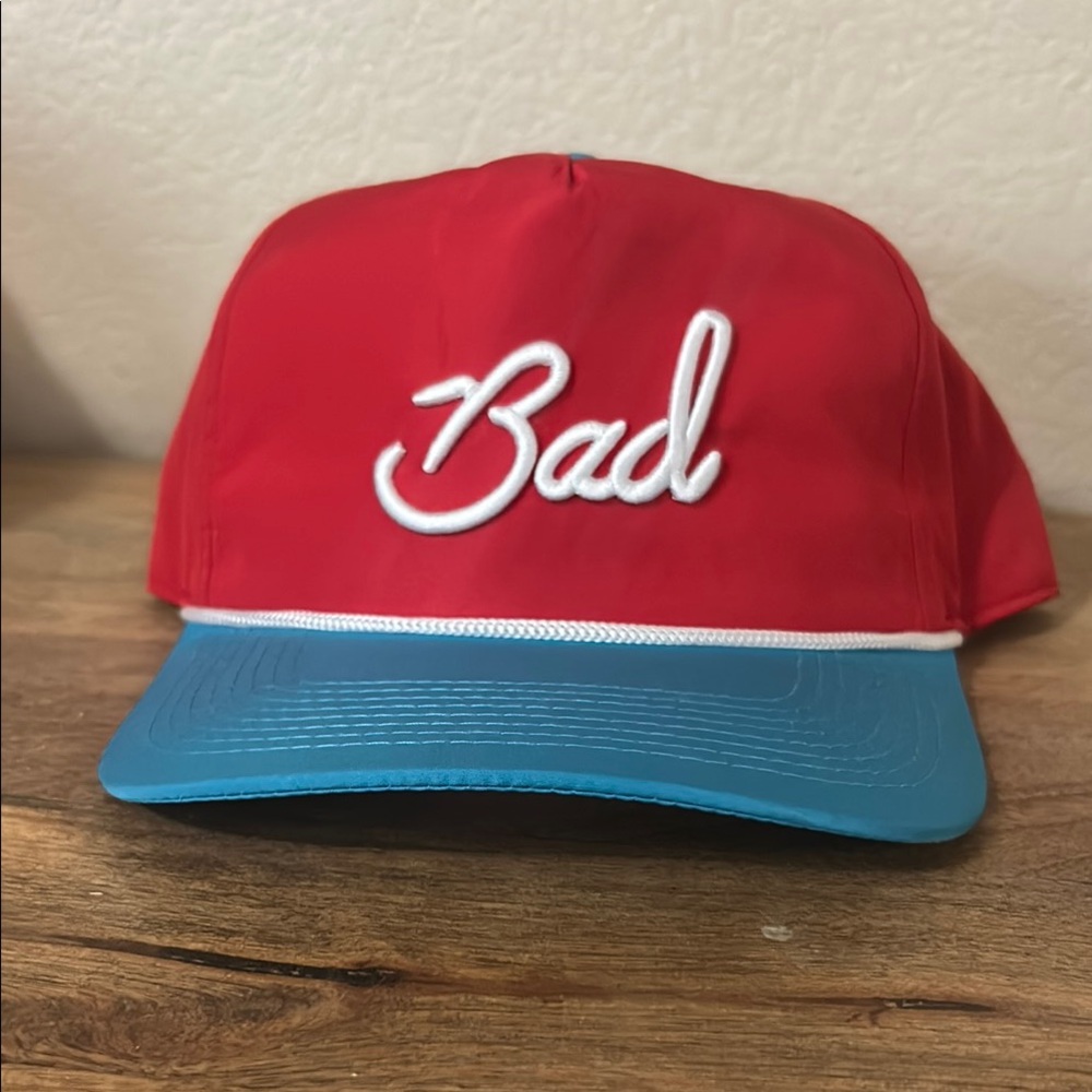 Bad Birdie Red and Blue Rope Hat